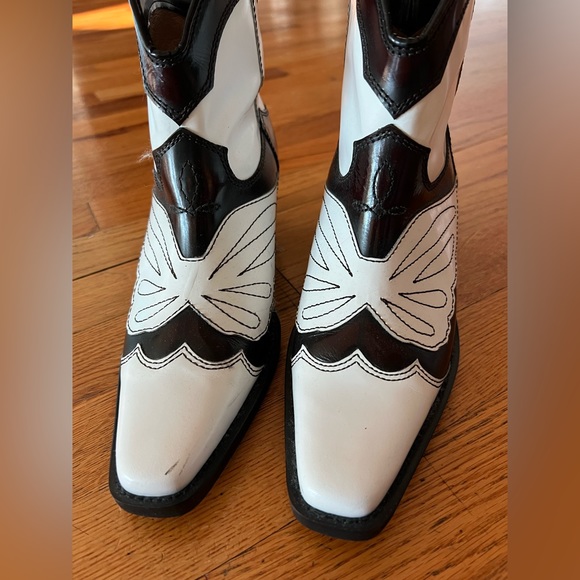 Ganni Shoes - Ganni Meg 45 black brown / white size 38 (size 8) (size 8.5 IMO) boots